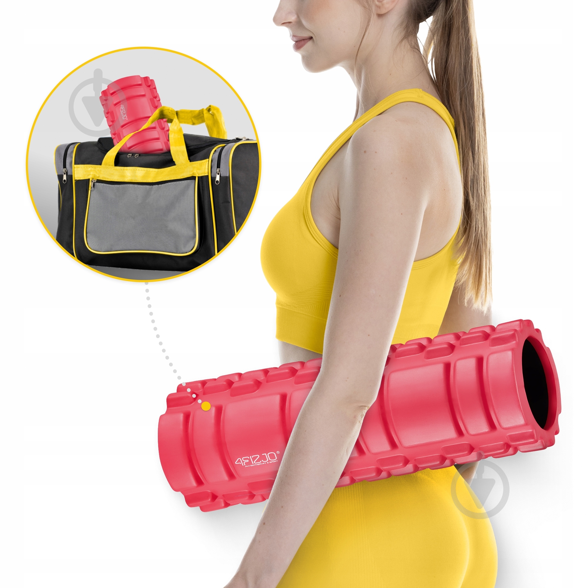 Массажный валик 4fizjo 33 x 14 см (валик, роллер) 4FJ0084 Pink - фото 10 Массажный валик 4fizjo 33 x 14 см (валик, роллер) 4FJ0084 Pink - фото 10