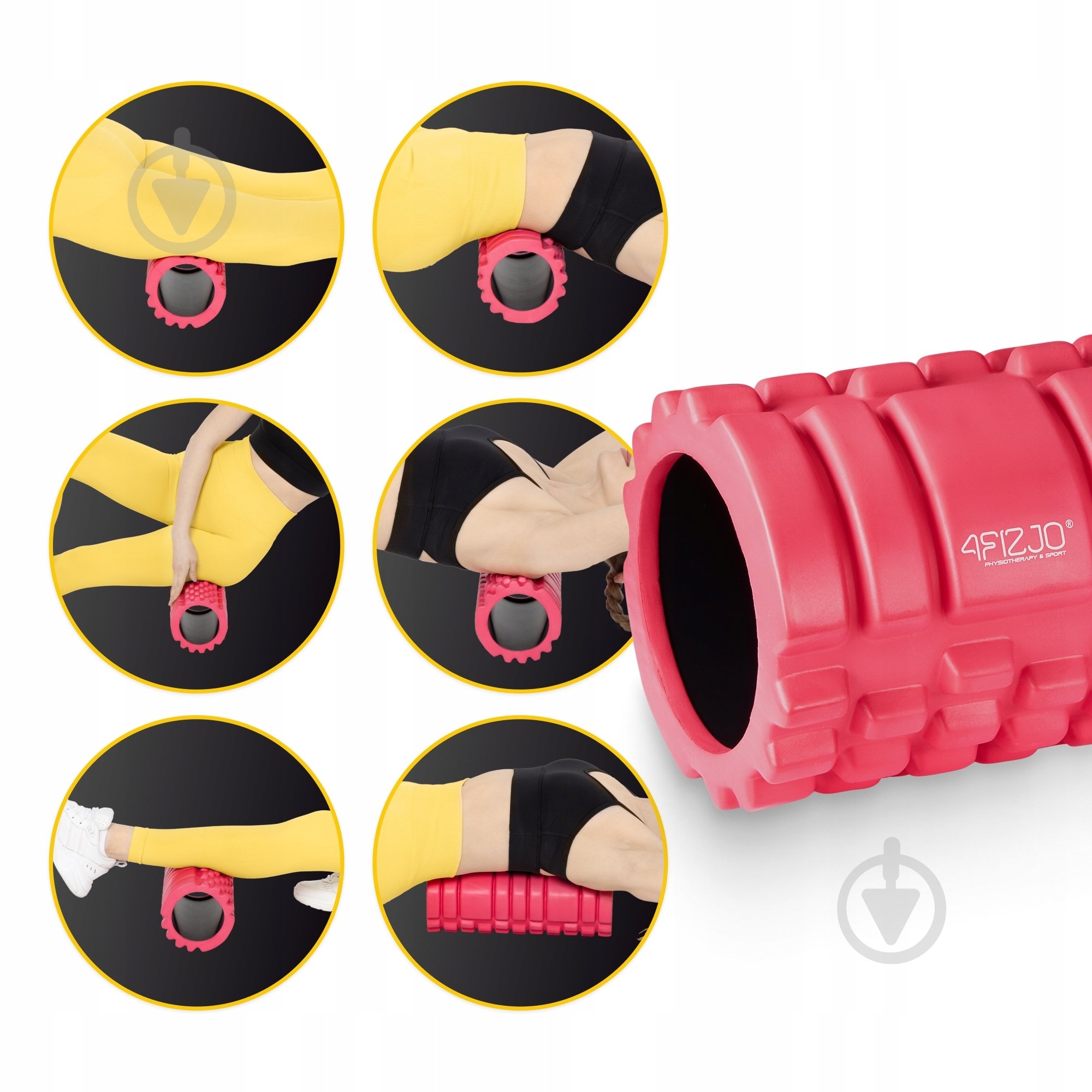 Массажный валик 4fizjo 33 x 14 см (валик, роллер) 4FJ0084 Pink - фото 6 Массажный валик 4fizjo 33 x 14 см (валик, роллер) 4FJ0084 Pink - фото 6