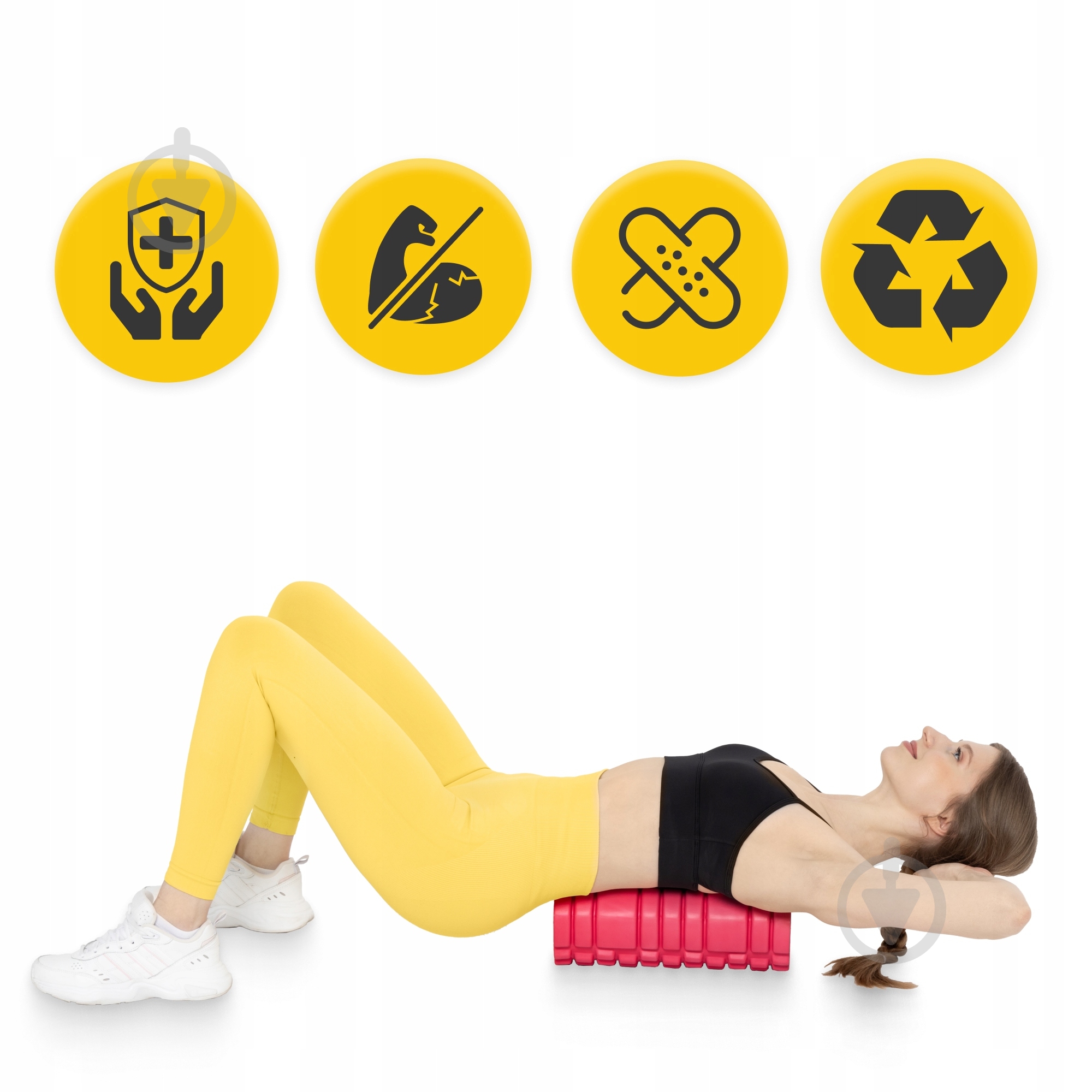 Массажный валик 4fizjo 33 x 14 см (валик, роллер) 4FJ0084 Pink - фото 11 Массажный валик 4fizjo 33 x 14 см (валик, роллер) 4FJ0084 Pink - фото 11