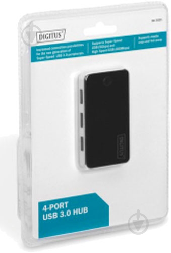 USB-хаб Digitus USB-A - 4хUSB-А черный (DA-70231) - фото 6