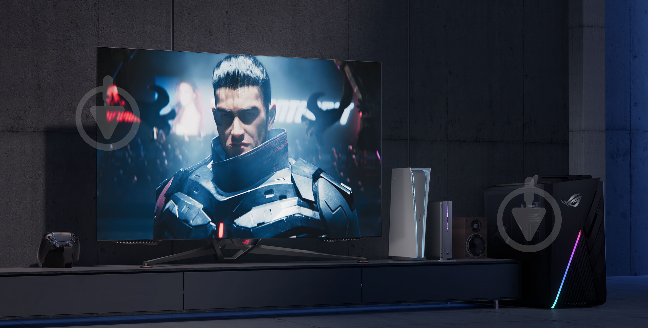 Монитор Asus ROG Swift PG48UQ 47,5" (90LM0840-B01970) - фото 3