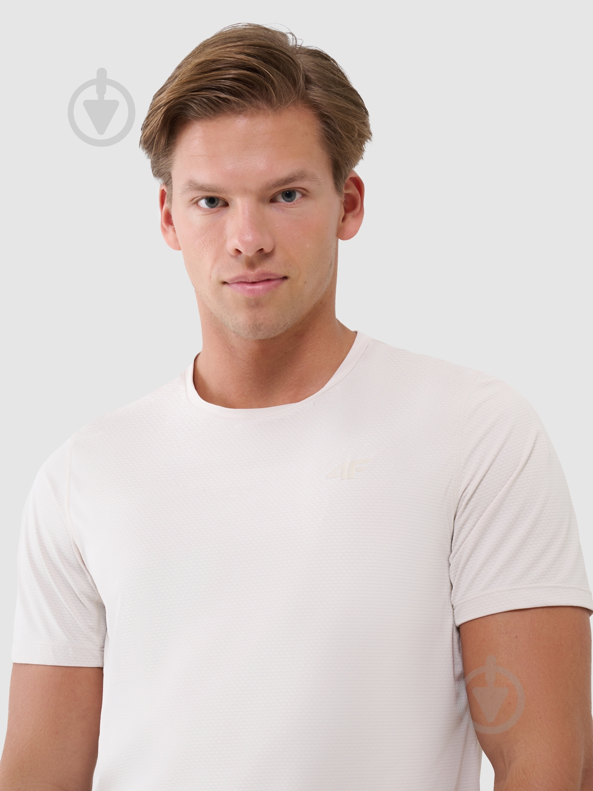 Футболка 4F TSHIRT FNK M1215 4FWSS25TFTSM1215-12S р.2XL бежевий - фото 3