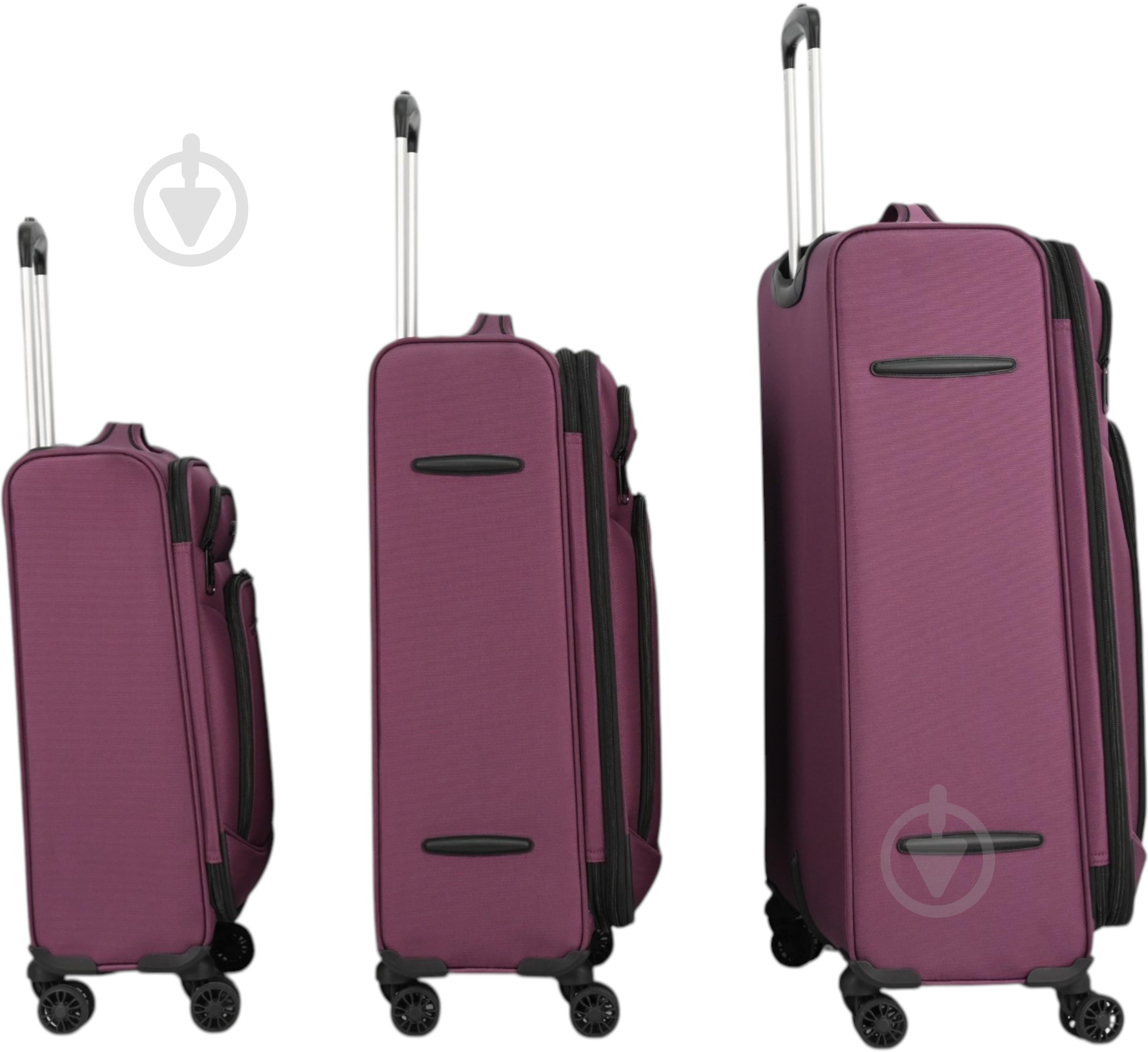 Чемодан Compass MS-3050 S 35 л фиолетовый - фото 6 Чемодан Compass MS-3050 S 35 л фиолетовый - фото 6