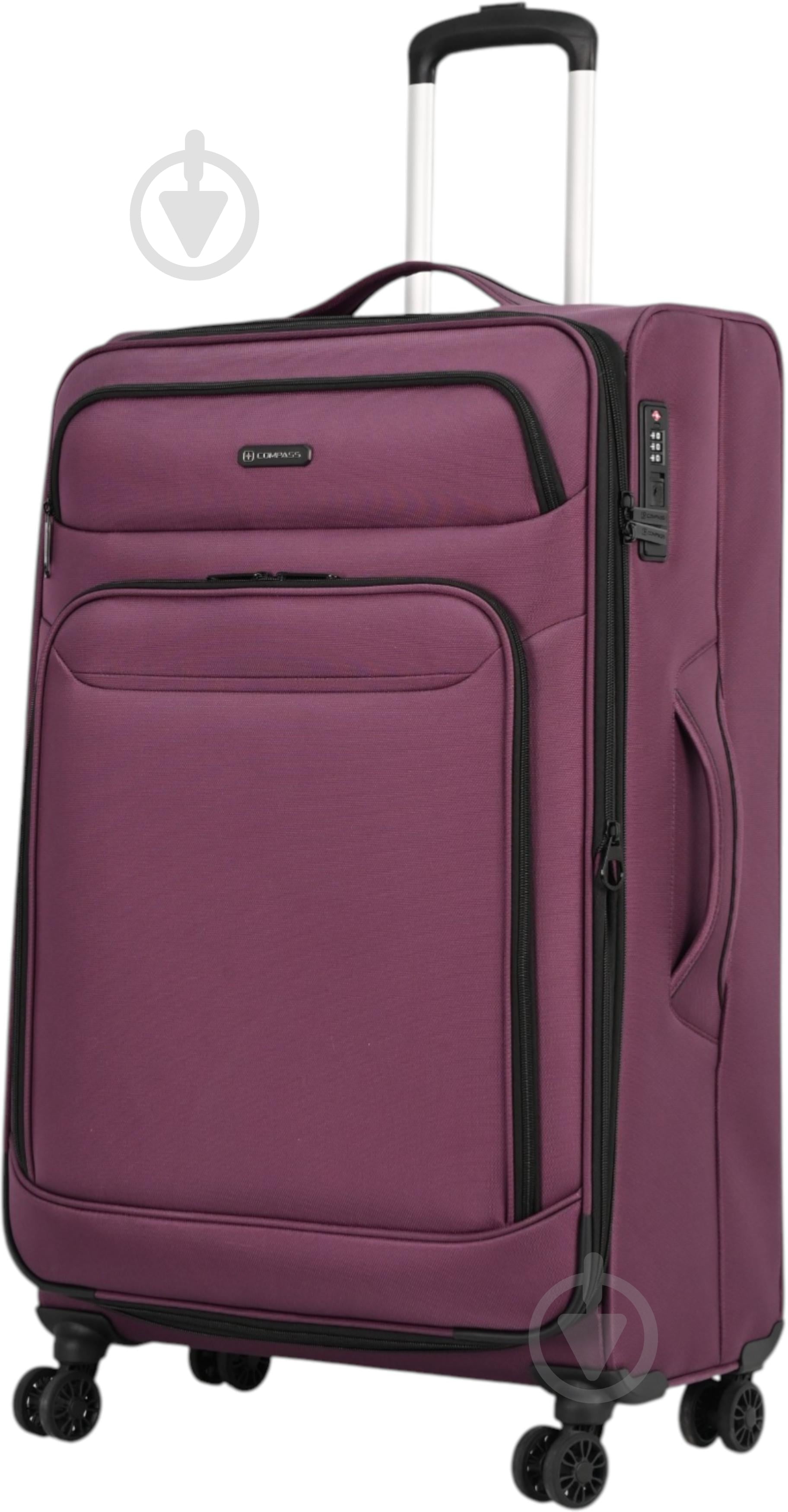 Чемодан Compass MS-3050 L 88 л фиолетовый - фото 7 Чемодан Compass MS-3050 L 88 л фиолетовый - фото 7