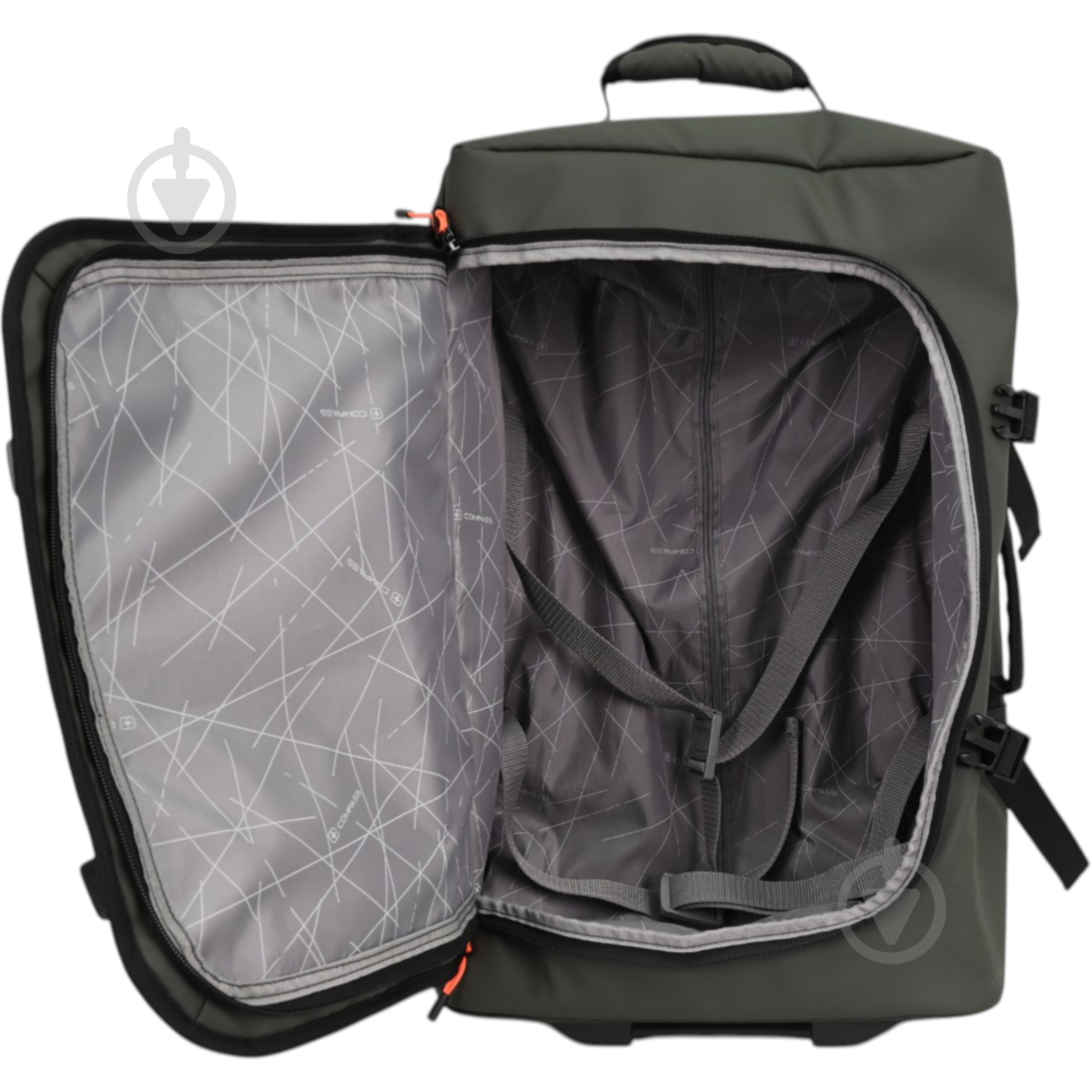 Сумка дорожня Compass MS-3025 L 90 л хакі - фото 16