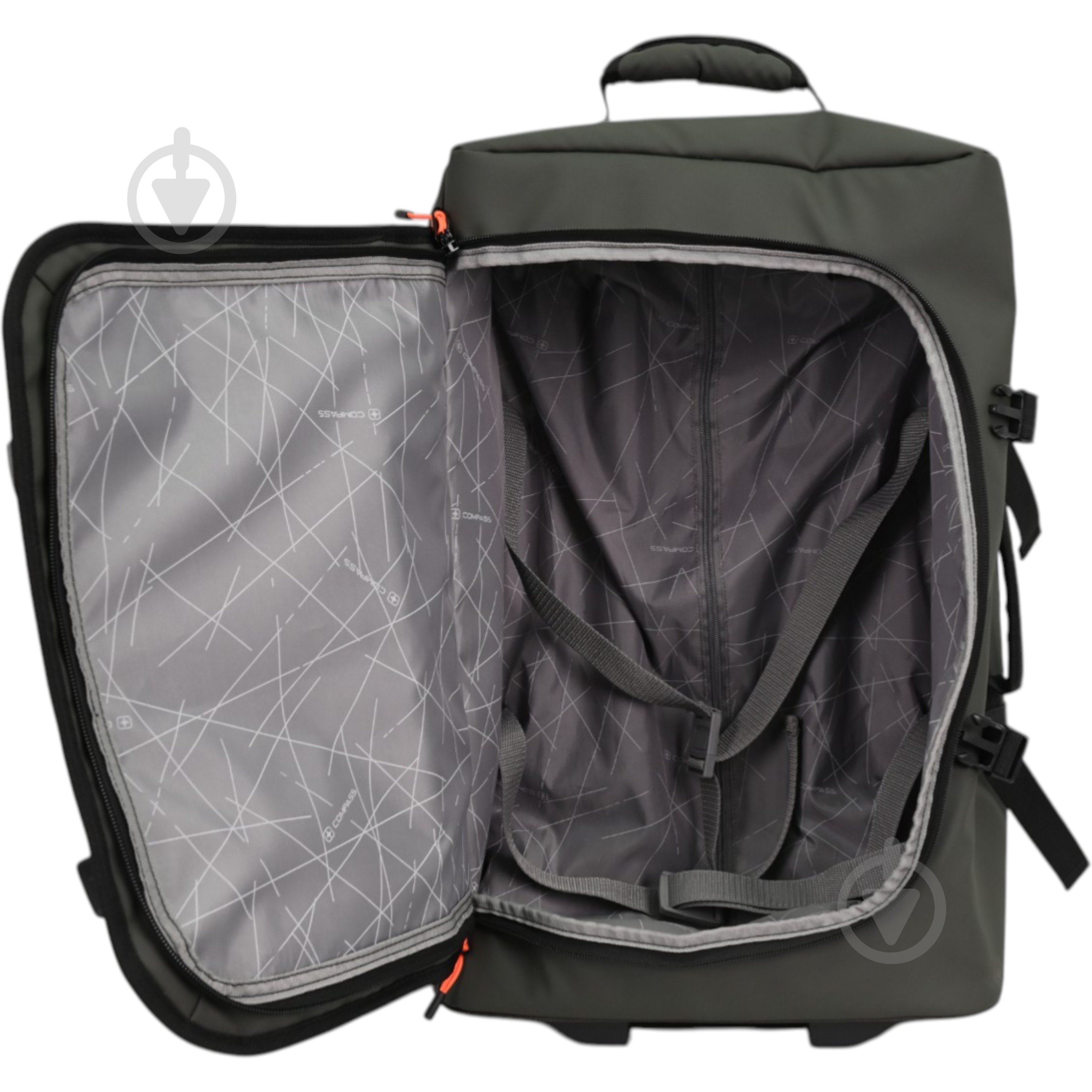 Сумка дорожня Compass MS-3025 M 58 л хакі - фото 15 Сумка дорожня Compass MS-3025 M 58 л хакі - фото 15