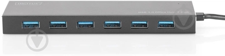 USB-хаб Digitus USB 3.0 Office Hub 7-in-1 черный (DA-70241-1) - фото 2