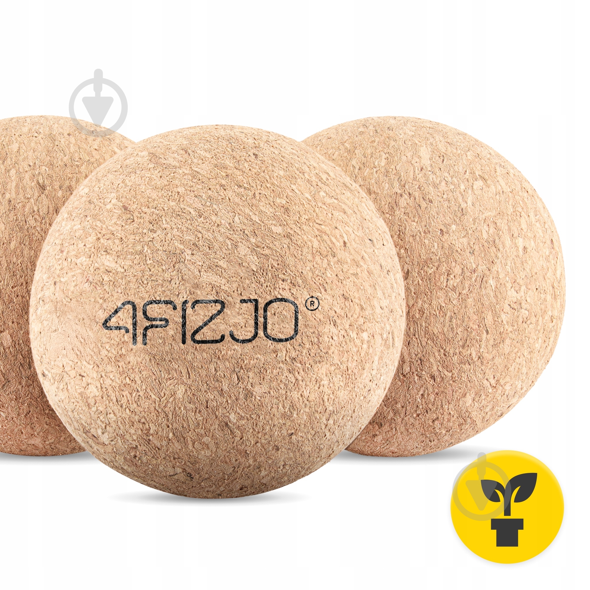 Масажний м'яч 4fizjo Lacrosse Ball Cork 6.5 см 4FJ0567 - фото 7
