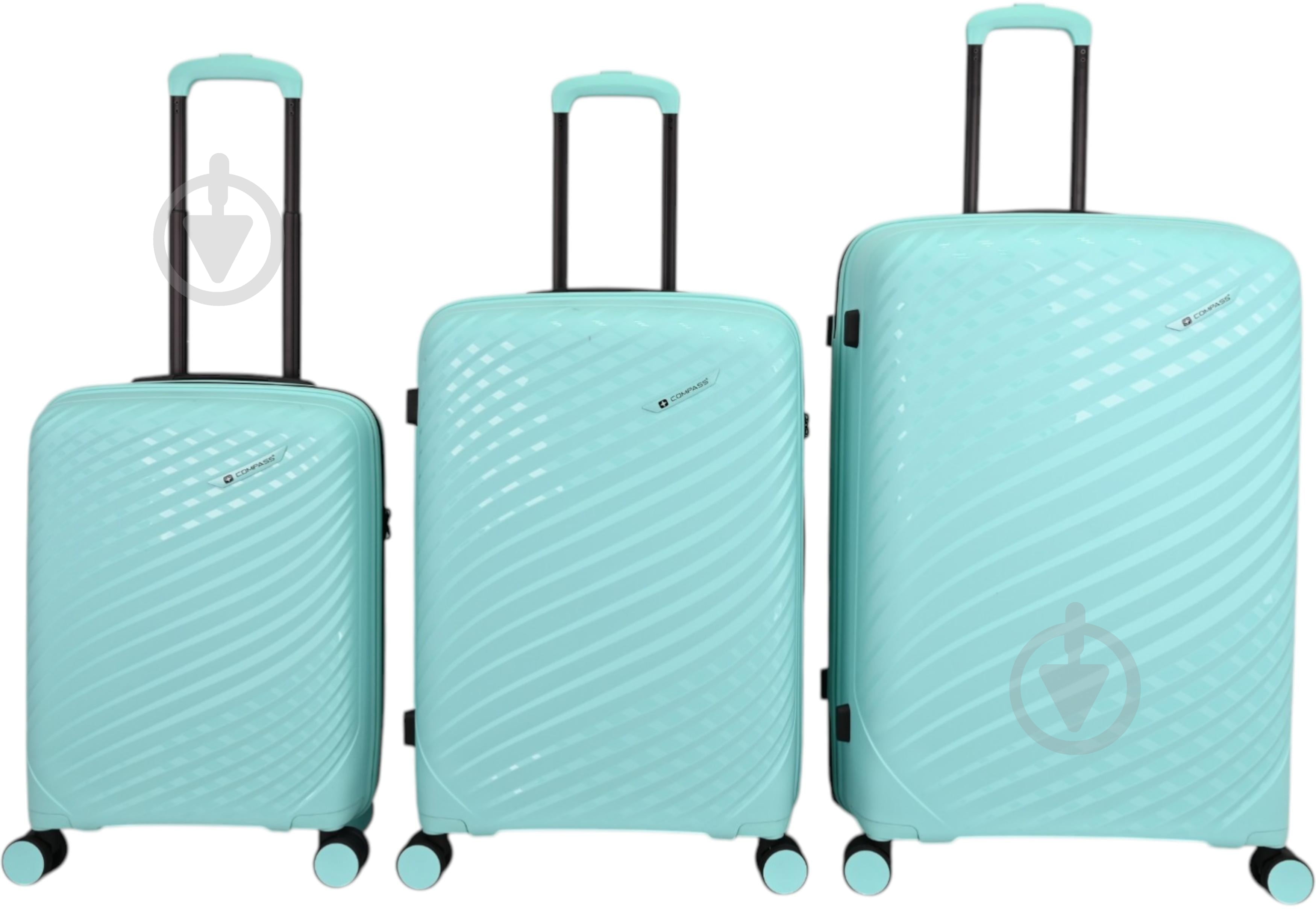 Чемодан Compass MS-2729 L 85 л голубой - фото 2 Чемодан Compass MS-2729 L 85 л голубой - фото 2