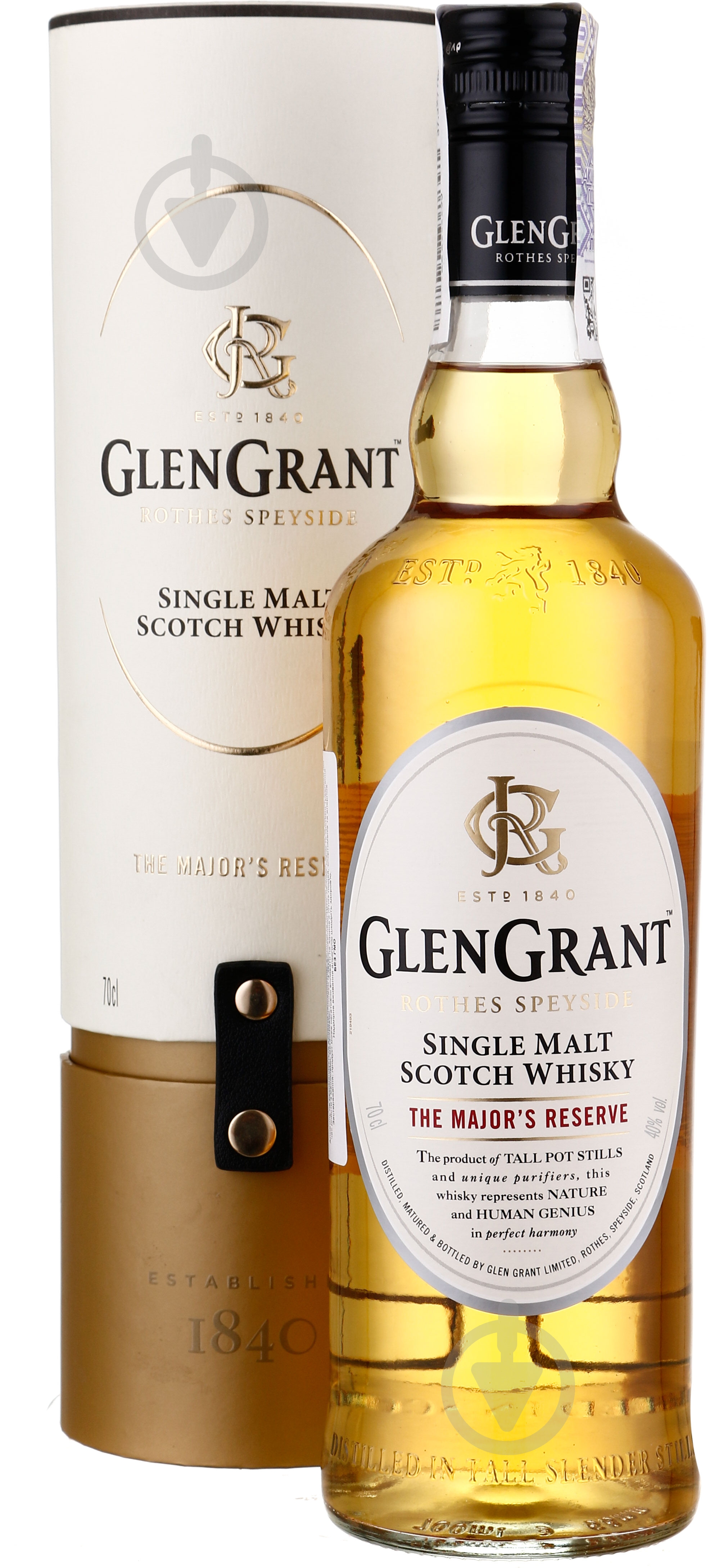Віскі Glen Grant the Major’s Reserve 5 років у тубусі 0,7 л - фото 1
