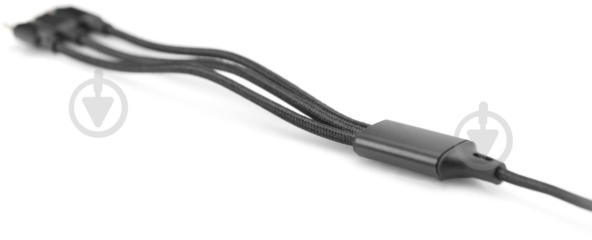 Кабель Digitus USB-A - Lightning/USB-С/micro USB 1 м черный (AK-300160-010-S) - фото 3