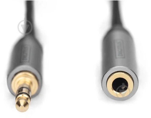 Кабель Digitus Audio Extension 3.5 mm M/F 3 м черный (DB-510210-030-S) - фото 2