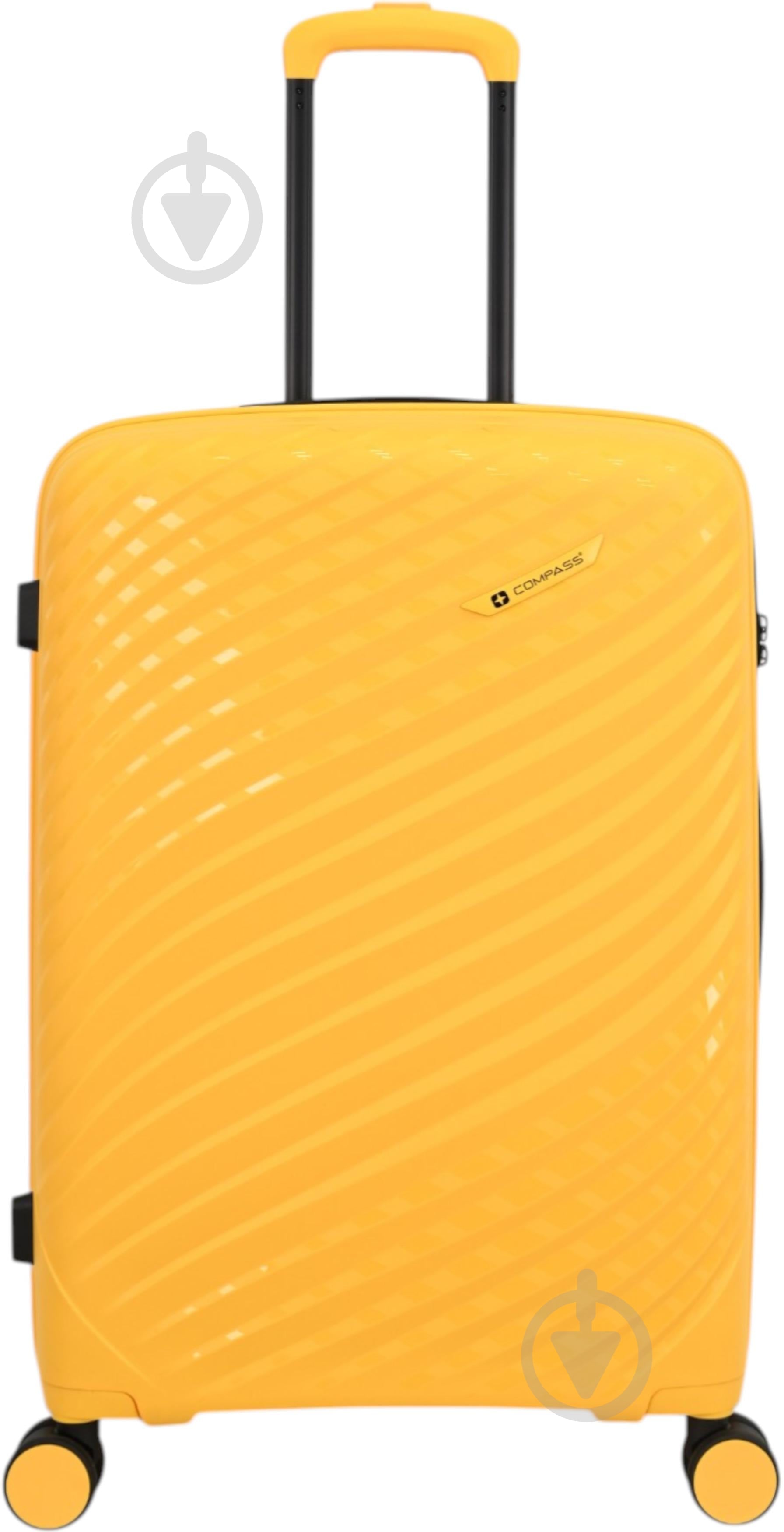 Чемодан Compass MS-2729 M 52 л желтый - фото 1 Чемодан Compass MS-2729 M 52 л желтый - фото 1