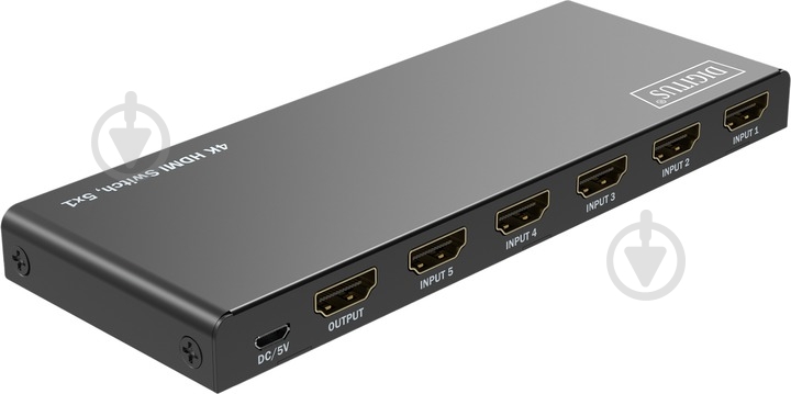 Сплітер Digitus (DS-55332) UHD HDMI (INx5 - OUTx1) 4K - фото 2 Сплітер Digitus (DS-55332) UHD HDMI (INx5 - OUTx1) 4K - фото 2