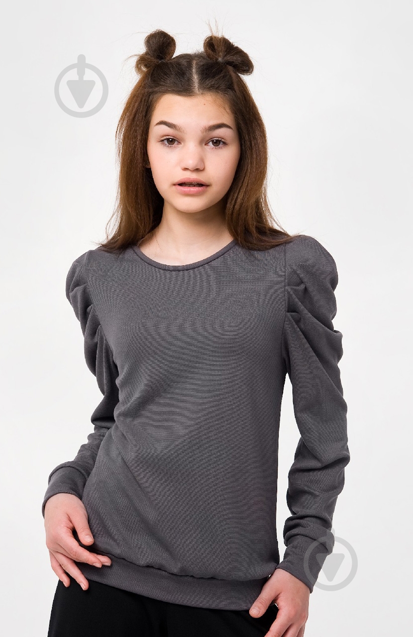 Свитшот для девочки Smil р.164 серый 116505 - фото 1