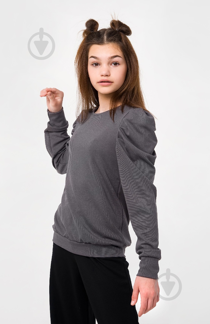 Свитшот для девочки Smil р.164 серый 116505 - фото 2