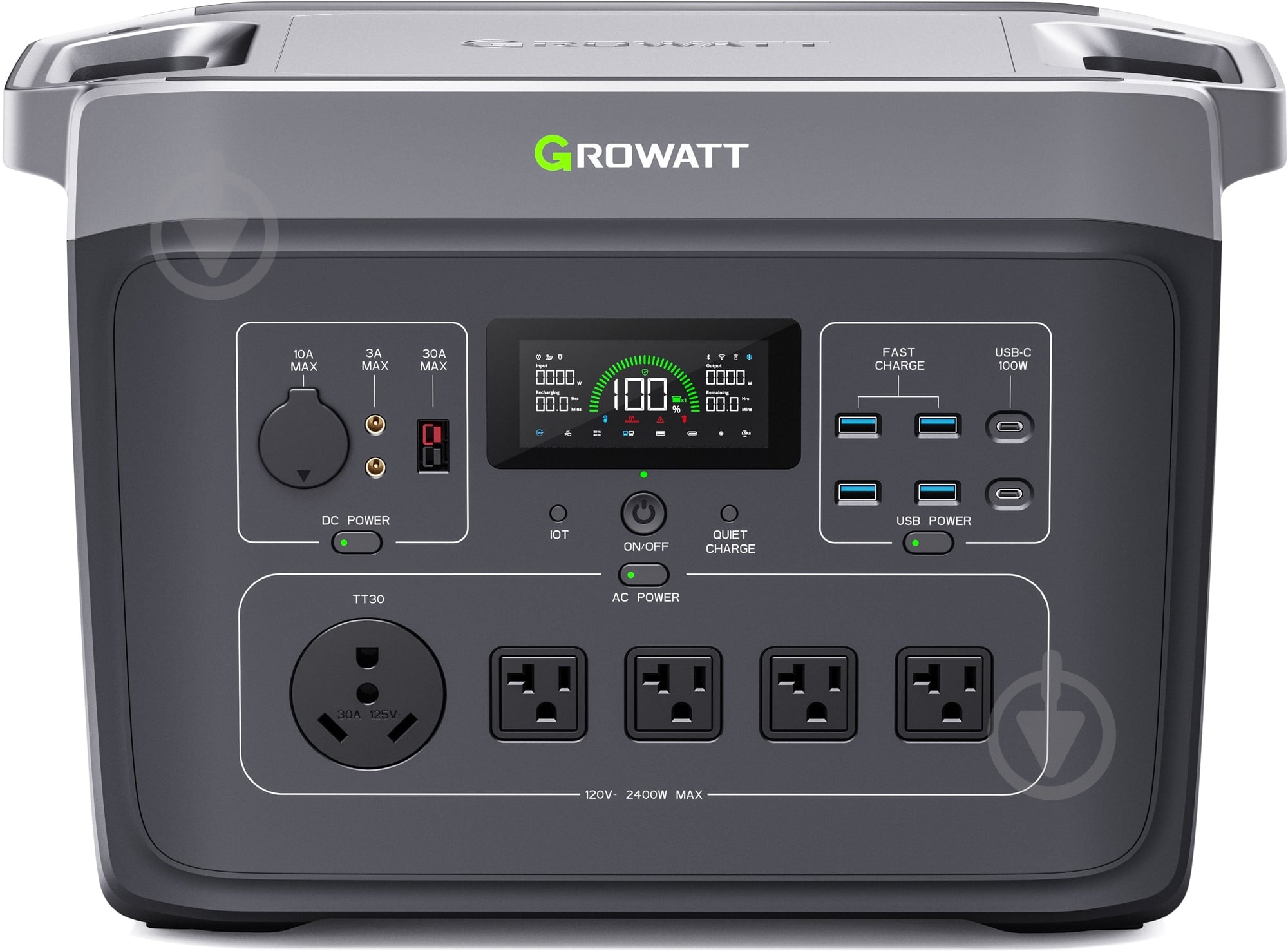 Зарядная станция Growatt INFINITY 2000 PRO (2048 Вт·ч) - фото 1 Зарядная станция Growatt INFINITY 2000 PRO (2048 Вт·ч) - фото 1
