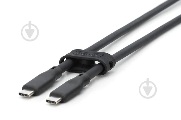 Кабель Digitus Type-C - Type-C Data/Charge USB 3.2 Gen2 10G 100W 4K 1 м черный (AK-300342-010-S) - фото 2