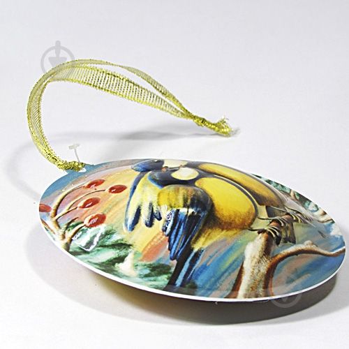 Елочная игрушка шар Синички 9 см - фото 2