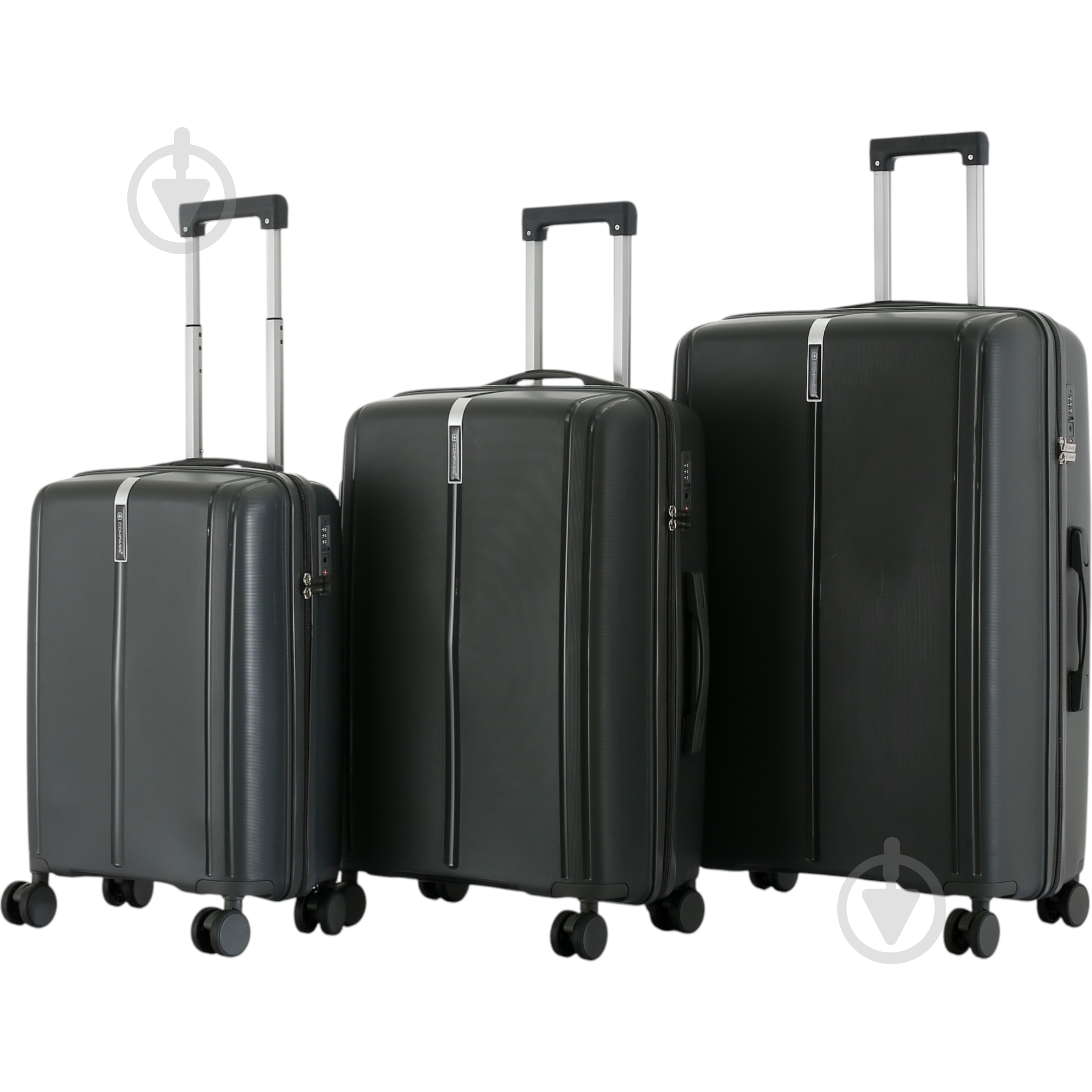 Чемодан Compass 63 л графит PP-849 60x42x25 см M - фото 16 Чемодан Compass 63 л графит PP-849 60x42x25 см M - фото 16