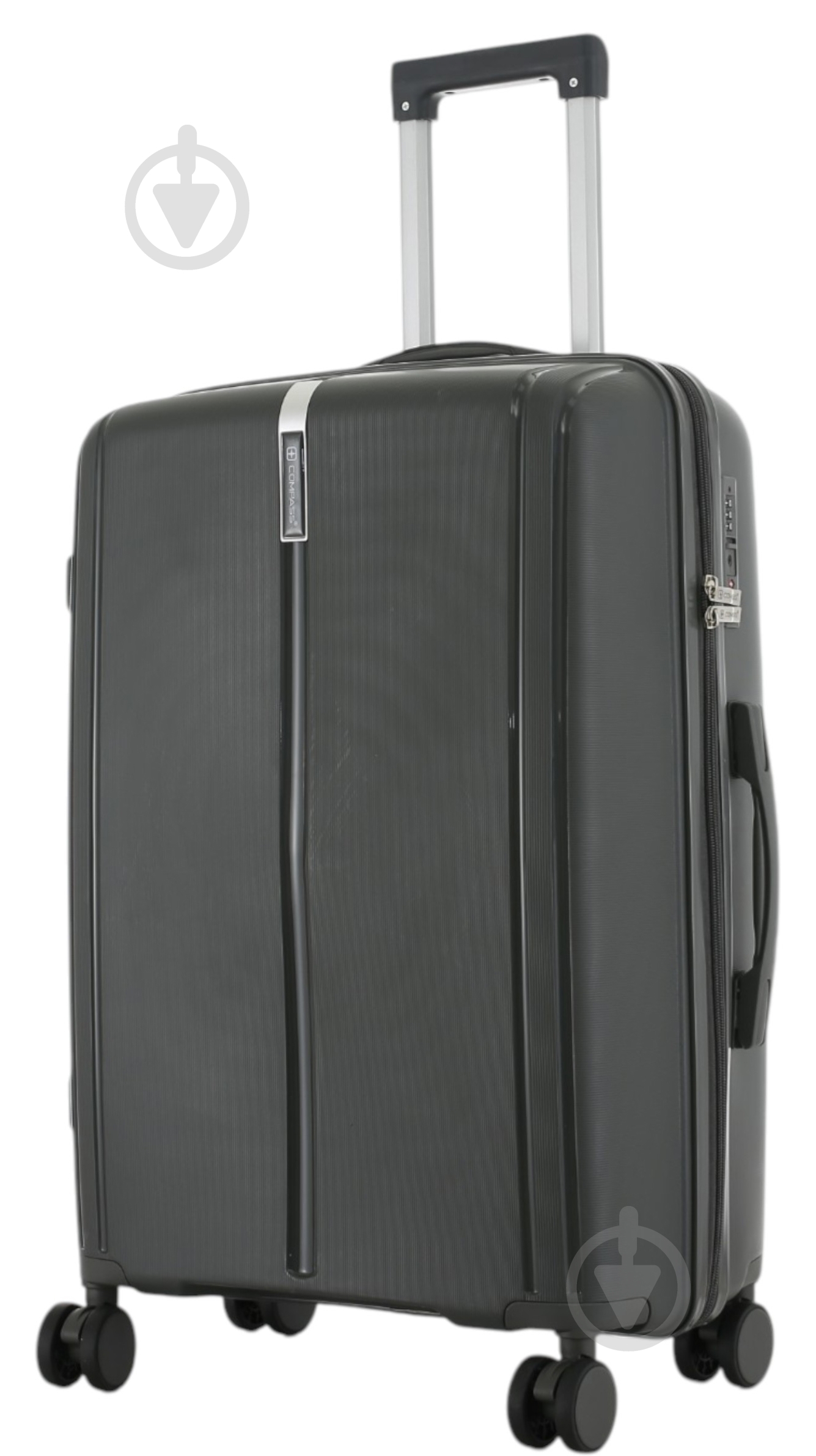 Чемодан Compass 63 л графит PP-849 60x42x25 см M - фото 2 Чемодан Compass 63 л графит PP-849 60x42x25 см M - фото 2