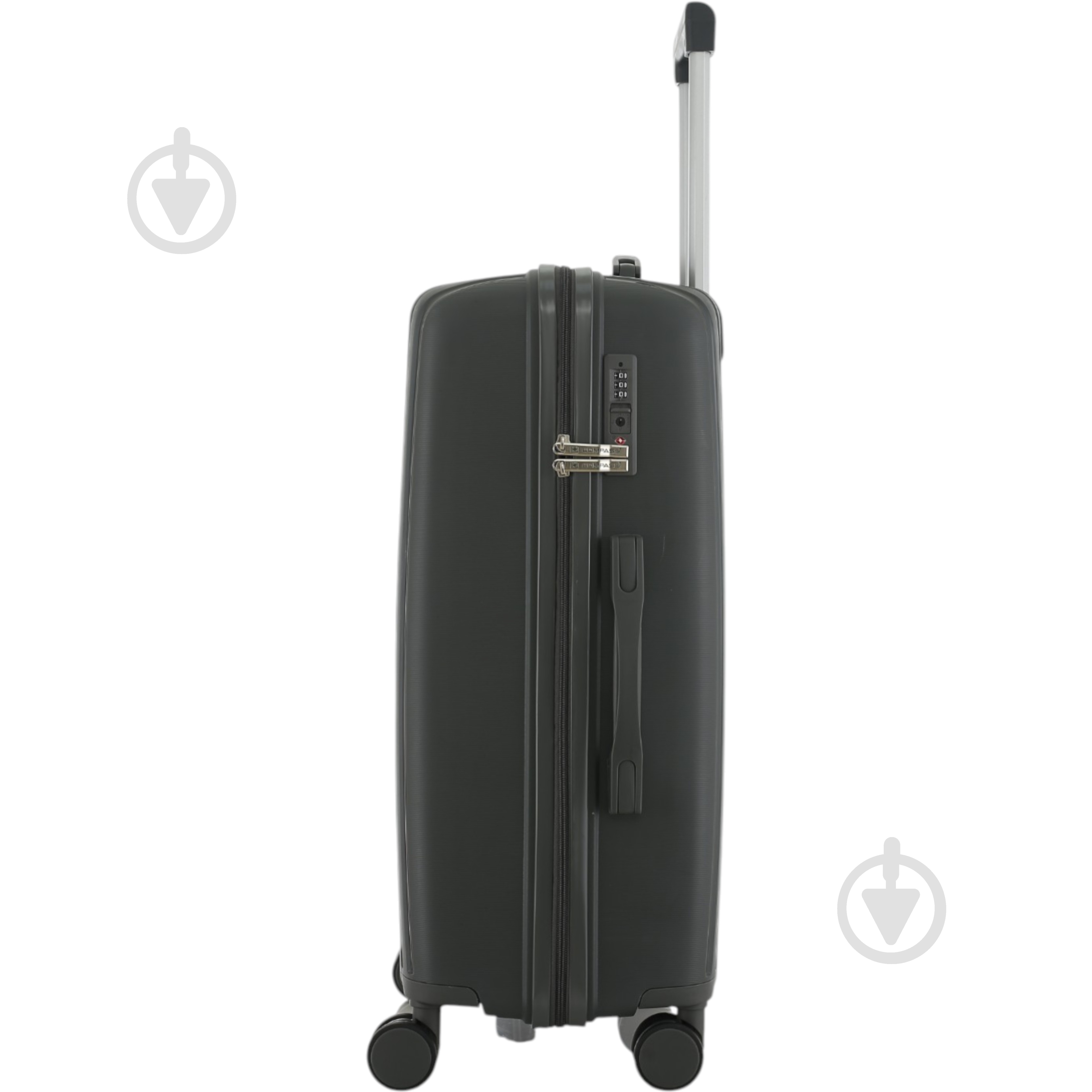 Чемодан Compass 63 л графит PP-849 60x42x25 см M - фото 3 Чемодан Compass 63 л графит PP-849 60x42x25 см M - фото 3