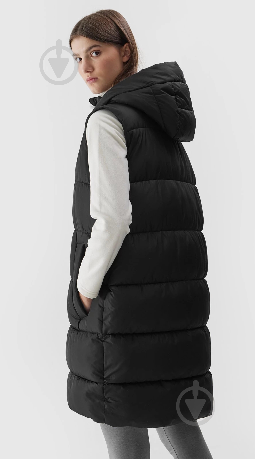 Жилет 4F VEST JACKET F065 4FRAW23TVJAF065-20S р.M черный - фото 2 Жилет 4F VEST JACKET F065 4FRAW23TVJAF065-20S р.M черный - фото 2