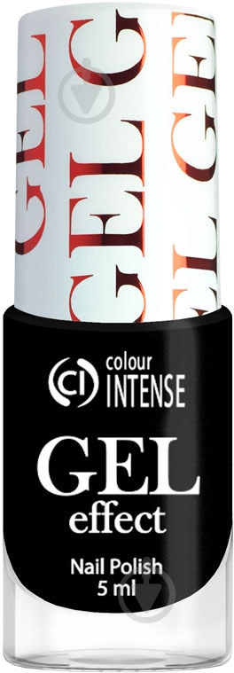 Лак для нігтів Colour Intense Gel Effect 65 003 Чорний 5 мл - фото 1 Лак для нігтів Colour Intense Gel Effect 65 003 Чорний 5 мл - фото 1