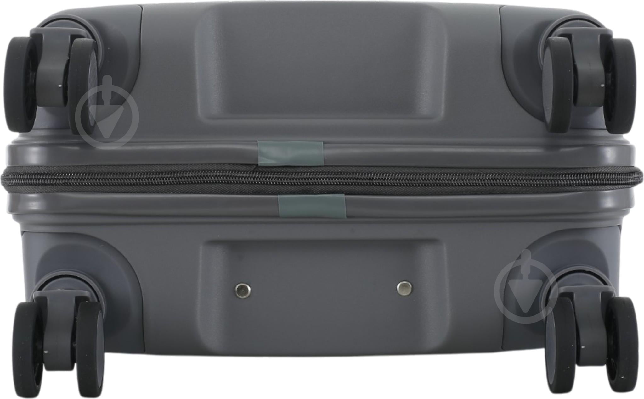 Чемодан Compass 63 л серый P90 60x44x25 см M - фото 7