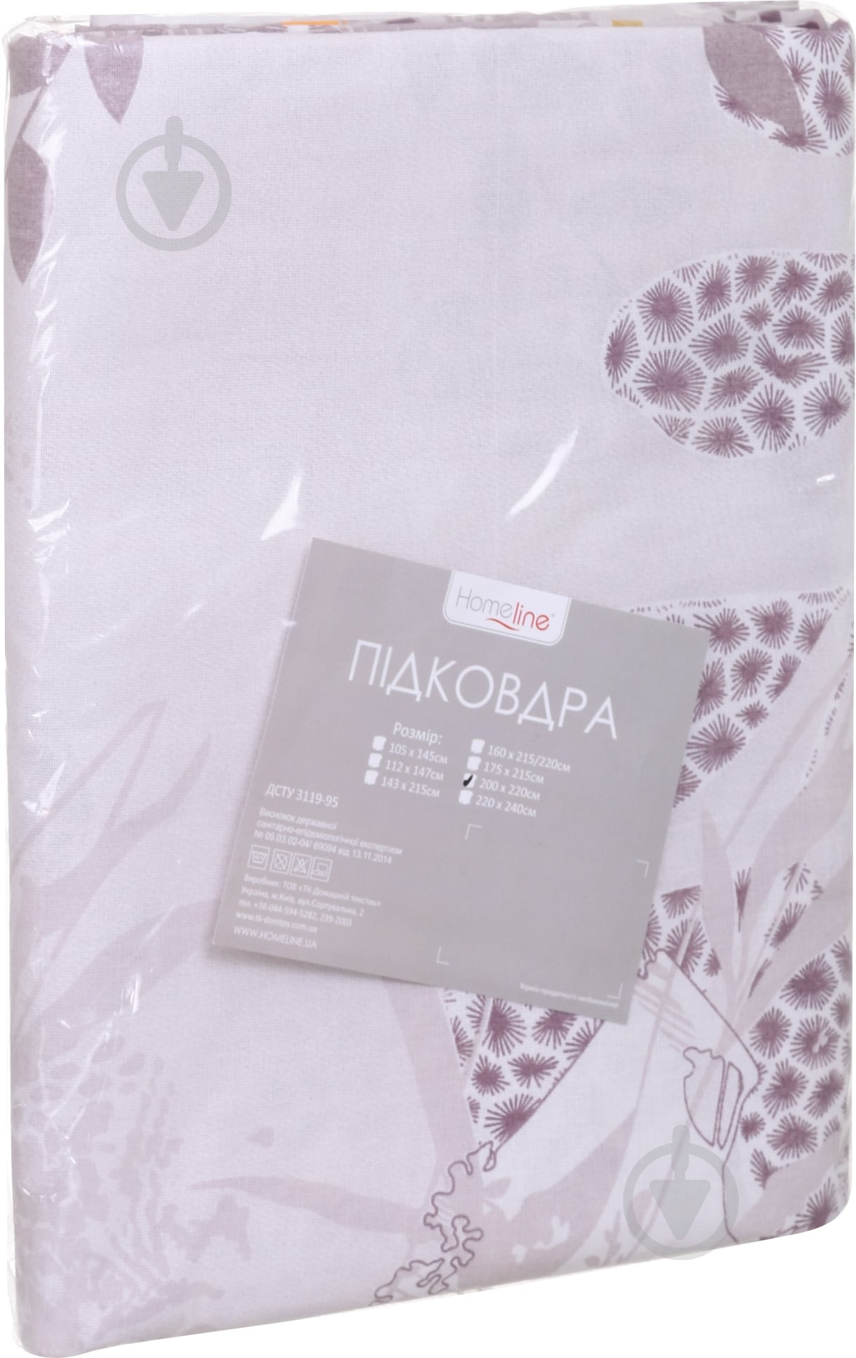 Пододеяльник бязь 200x215 см в ассортименте Home Line - фото 1