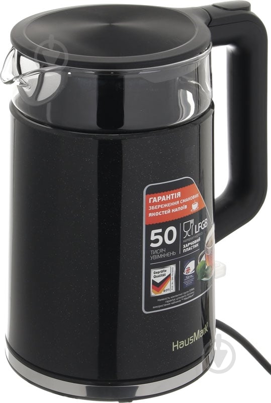 Электрочайник HausMark EK-17102 черный - фото 3