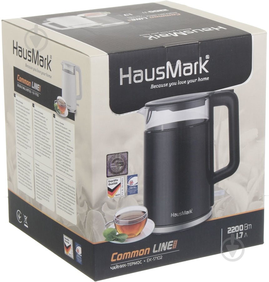 Электрочайник HausMark EK-17102 черный - фото 7