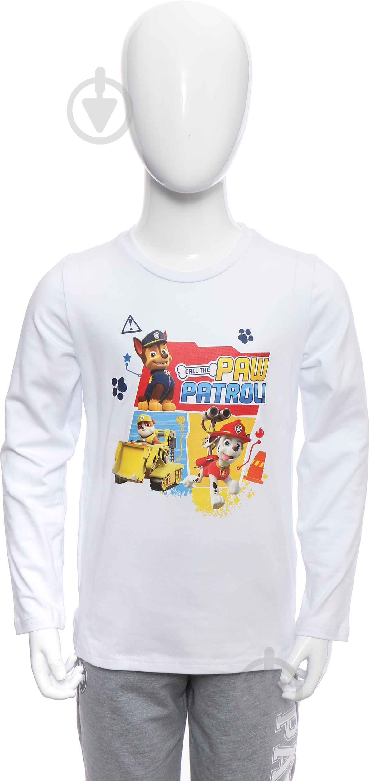 Реглан для мальчика Соня Paw Patrol р.110 белый Н0067 - фото 1