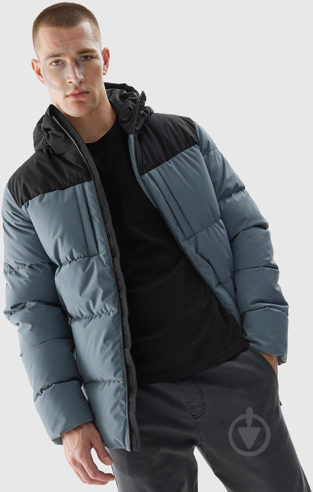 Пуховик мужской зимний 4F DOWN JACKET M299 4FRAW23TDJAM299-46S р.M синий - фото 1 Пуховик мужской зимний 4F DOWN JACKET M299 4FRAW23TDJAM299-46S р.M синий - фото 1