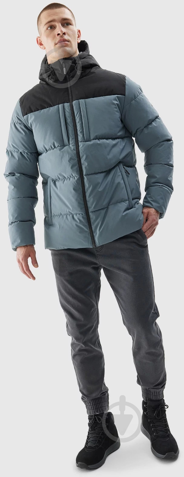 Пуховик мужской зимний 4F DOWN JACKET M299 4FRAW23TDJAM299-46S р.M синий - фото 5 Пуховик мужской зимний 4F DOWN JACKET M299 4FRAW23TDJAM299-46S р.M синий - фото 5