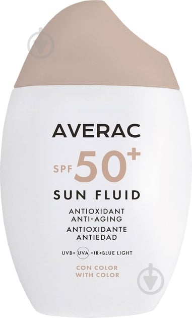 Флюїд AVERAC тонуючий Sun Fluid SPF 50+ With Color Ulrtalight 50 мл - фото 1