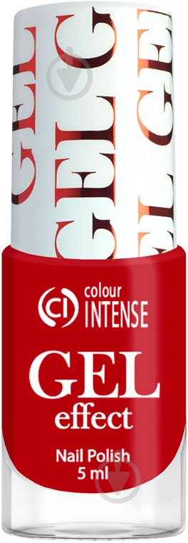 Лак для ногтей Colour Intense Gel Effect 65 027 Алый 5 мл - фото 1