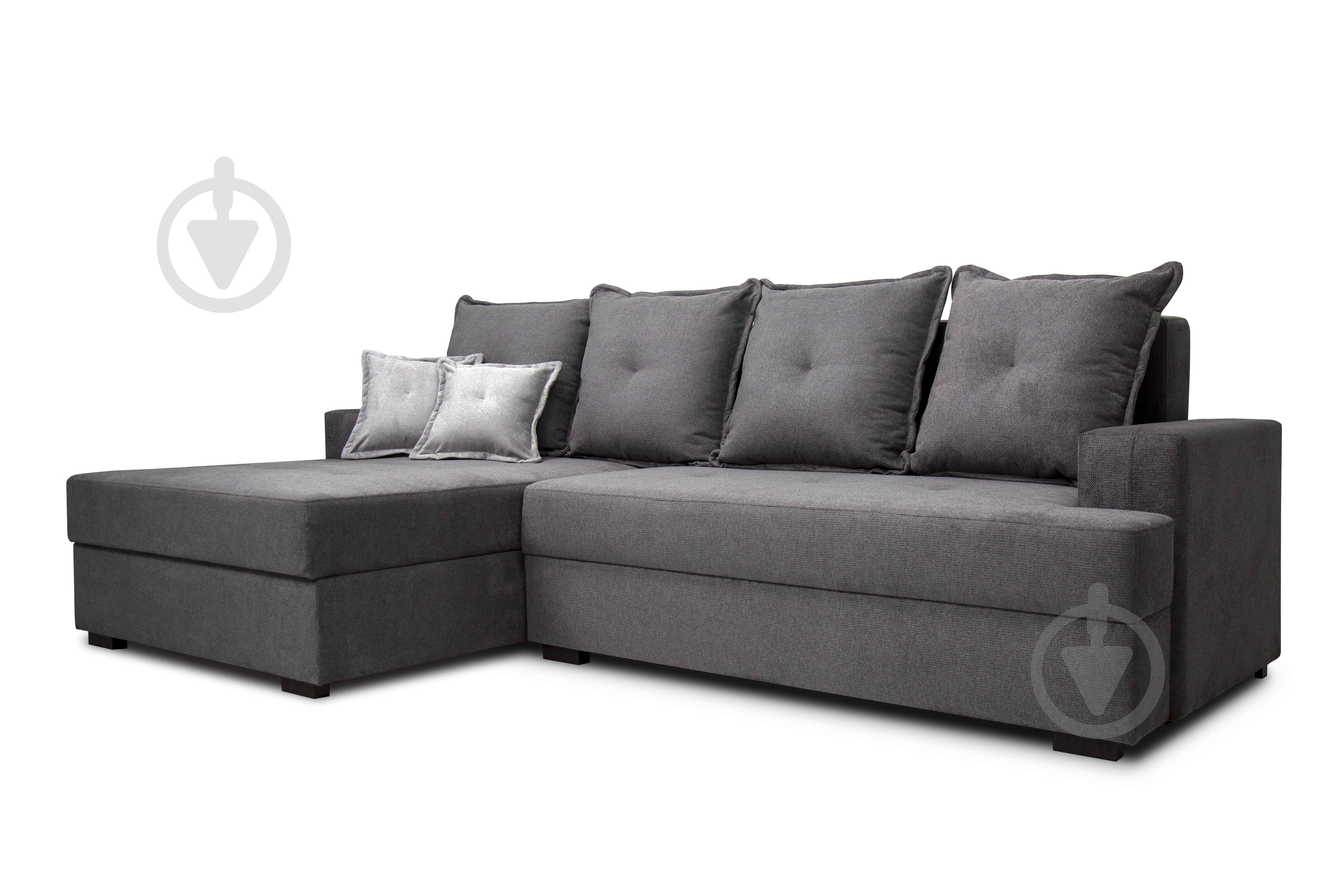 Диван угловой VECTOR Рио левый серый 2590x1570x1050 мм - фото 2