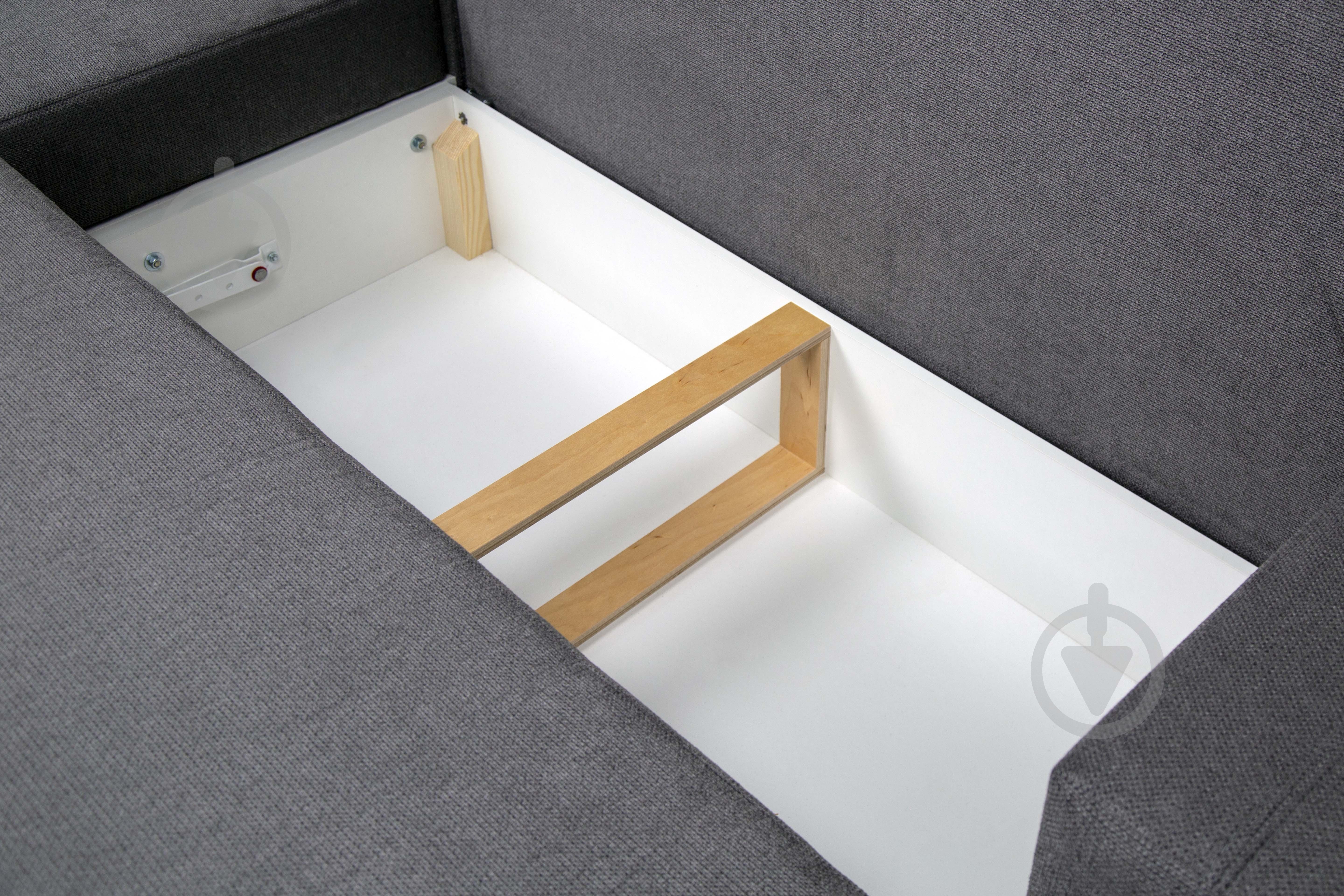 Диван угловой VECTOR Рио левый серый 2590x1570x1050 мм - фото 5