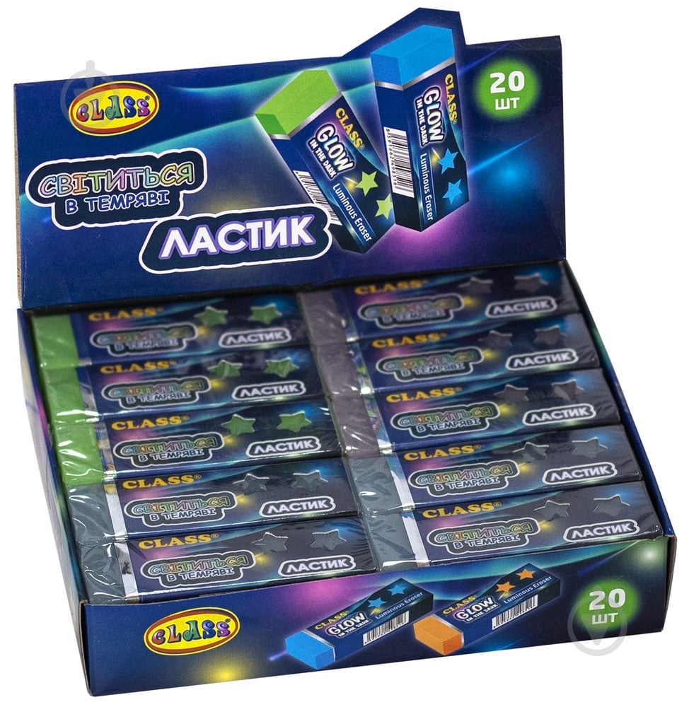 Ластик Eco-PVC GLOWING 4985-1C CLASS - фото 6 Ластик Eco-PVC GLOWING 4985-1C CLASS - фото 6