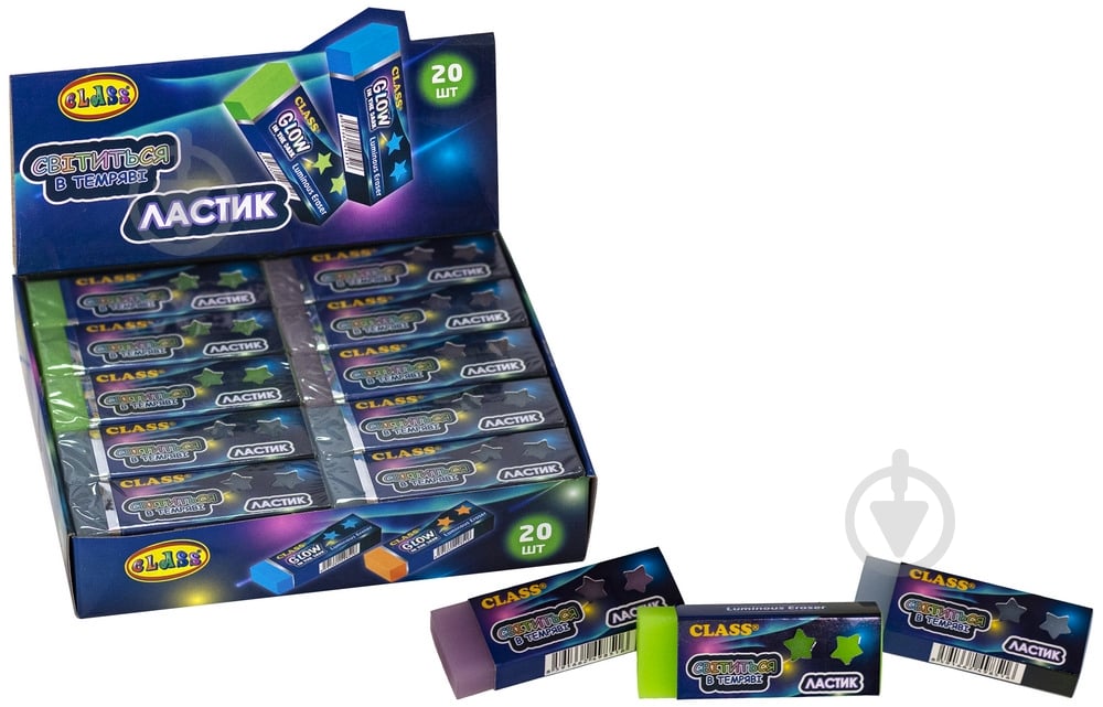 Ластик Eco-PVC GLOWING 4985-1C CLASS - фото 2 Ластик Eco-PVC GLOWING 4985-1C CLASS - фото 2