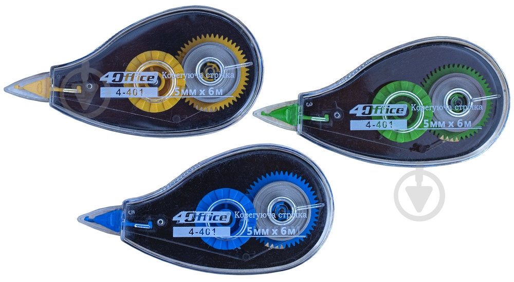 Коректор стрічковий 4Office 5 мм x 6 м 4-401 - фото 2 Коректор стрічковий 4Office 5 мм x 6 м 4-401 - фото 2