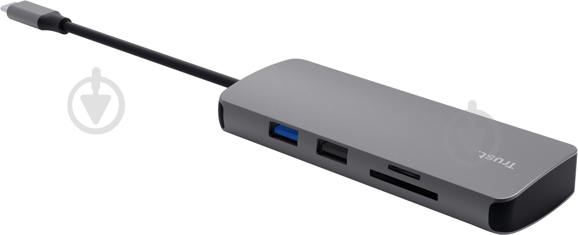 Адаптер Trust Dalyx 8in1 USB-C> 1xUSB-А 3.2/USB-A 2.0/2xUSB-С/HDMI/Ehernet/SD/microSD (25672_TRUST) - фото 3