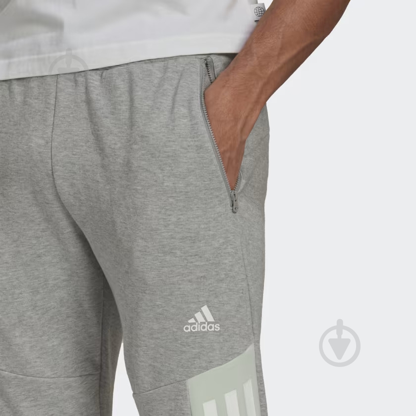 Брюки Adidas HK4557 р. M серый - фото 4 Брюки Adidas HK4557 р. M серый - фото 4