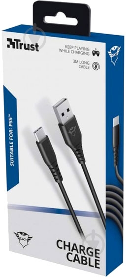 Кабель Trust USB-A - Type-C GXT 226 for PS5 3 м (24168_TRUST) - фото 4