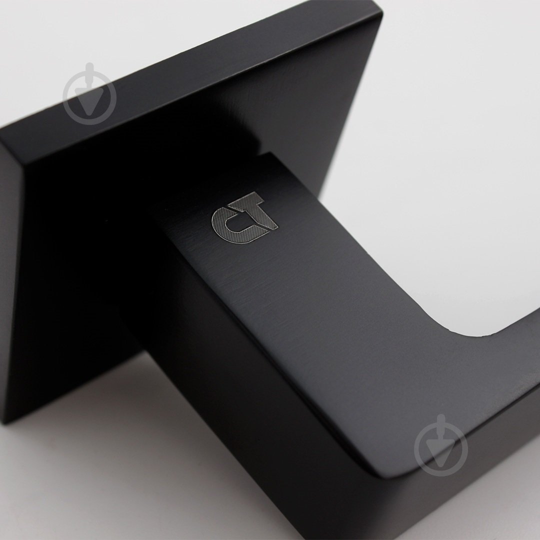 Ручка на розетке Comit kubic a матовый черный - фото 3