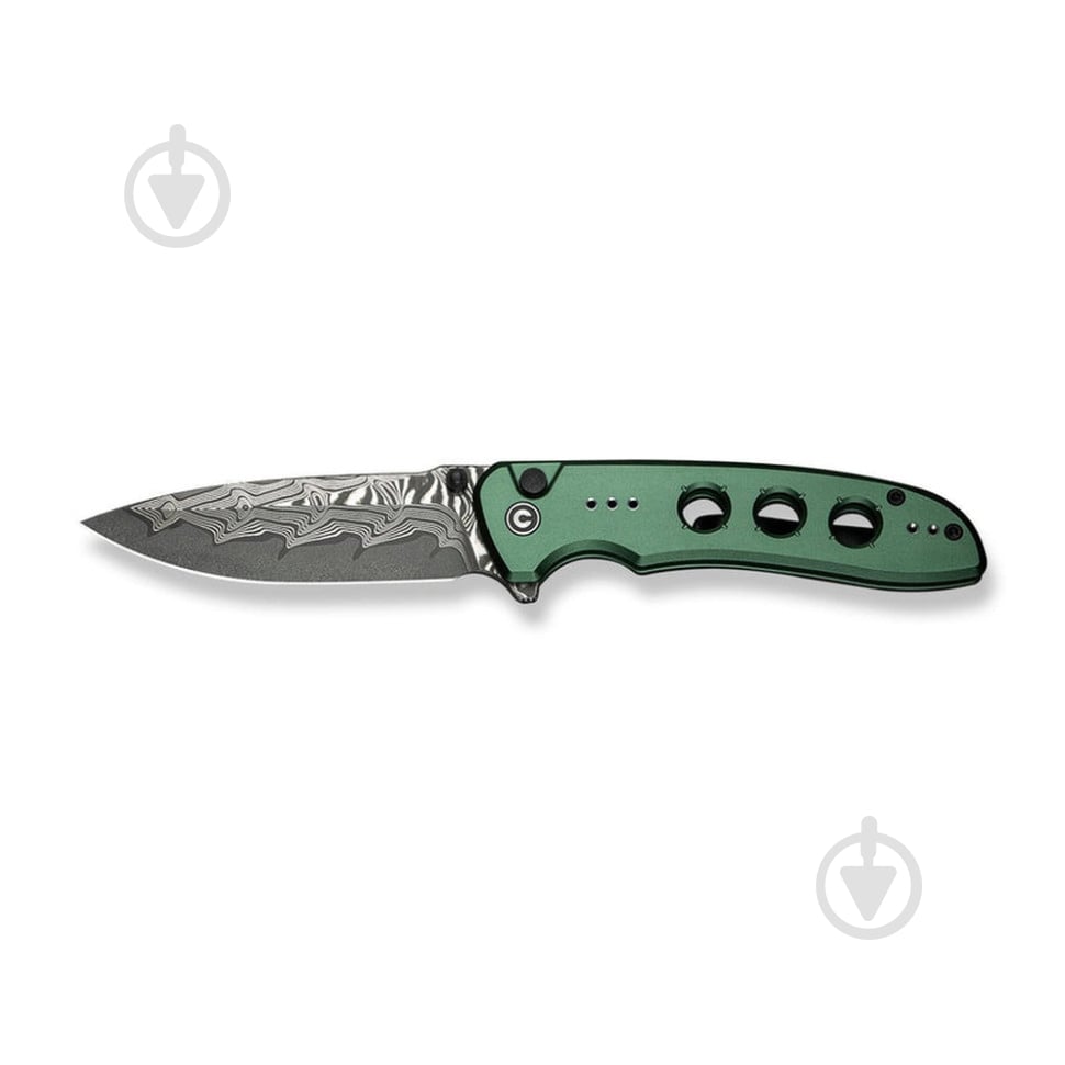 Нож складной Civivi Hyperpulse, дамасская сталь, темно-зеленый C23087A-DS1 - фото 2 Нож складной Civivi Hyperpulse, дамасская сталь, темно-зеленый C23087A-DS1 - фото 2