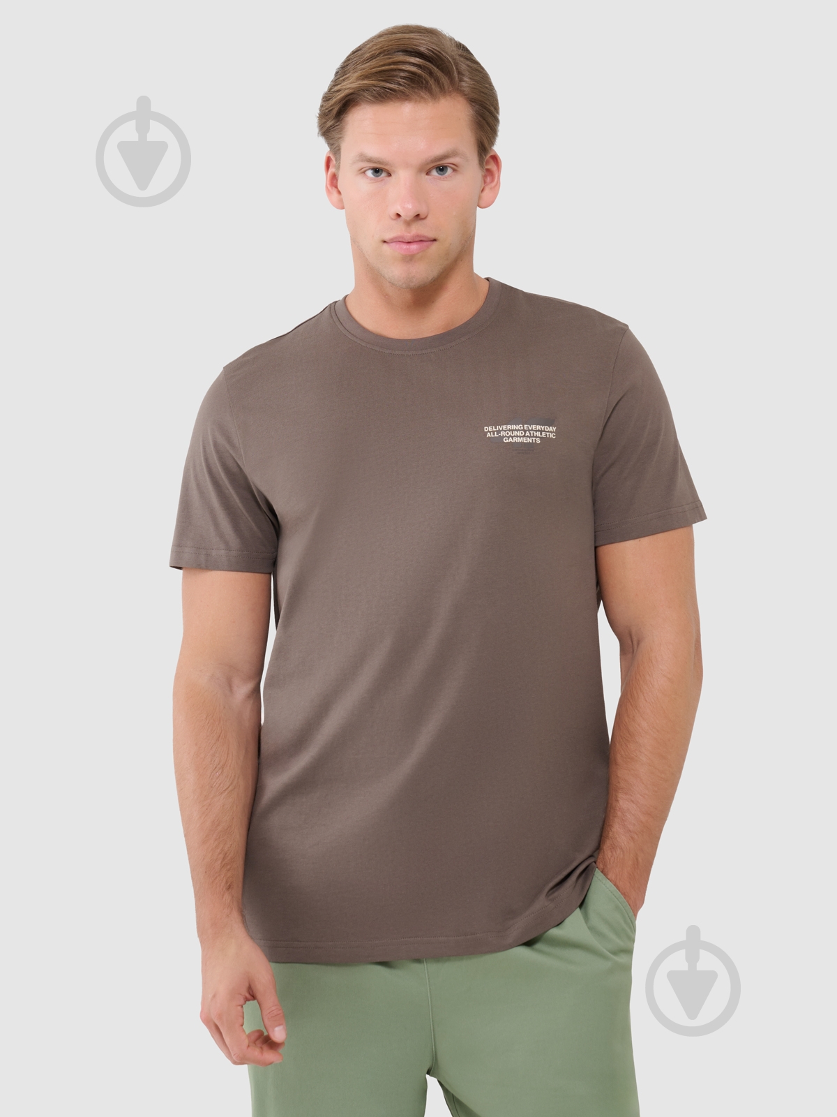 Футболка 4F TSHIRT M1974 4FWSS25TTSHM1974-80S р.2XL коричневый - фото 1