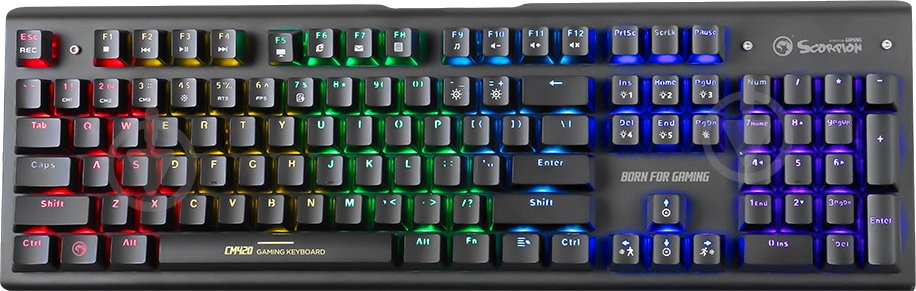 Комплект Marvo CM420 USB Black - фото 2