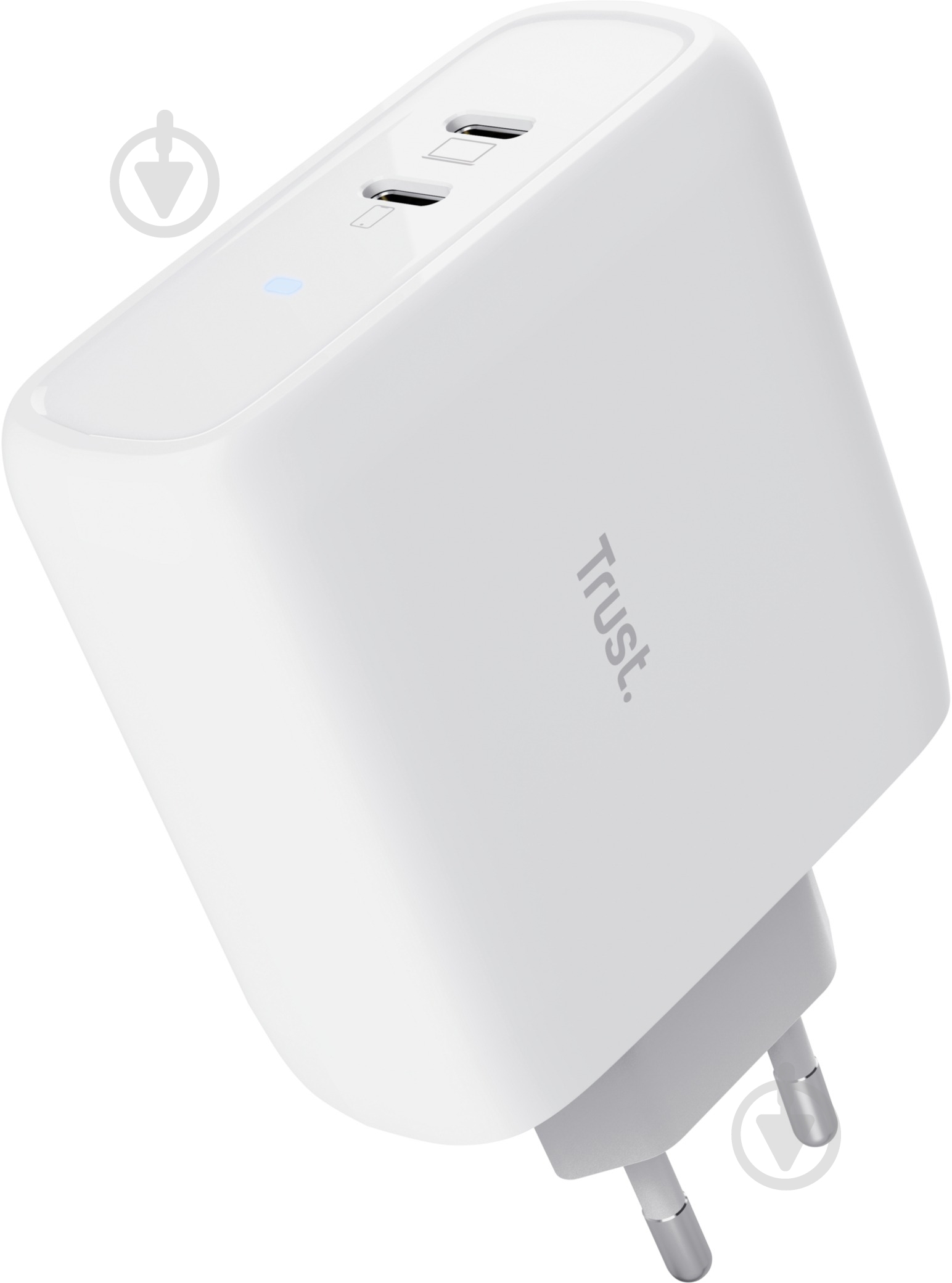Мережевий зарядний пристрій Trust Maxo 65 Вт 2xUSB-C PD (25381_TRUST) - фото 2